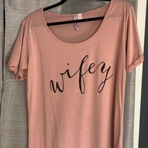 Pink wifey shirt